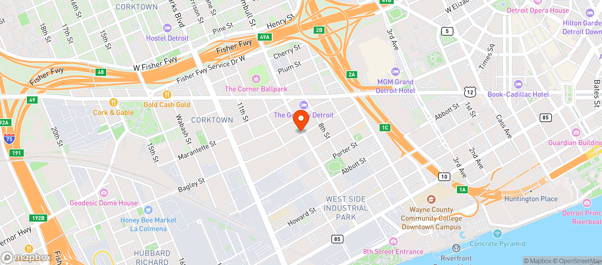 Map showing Folk