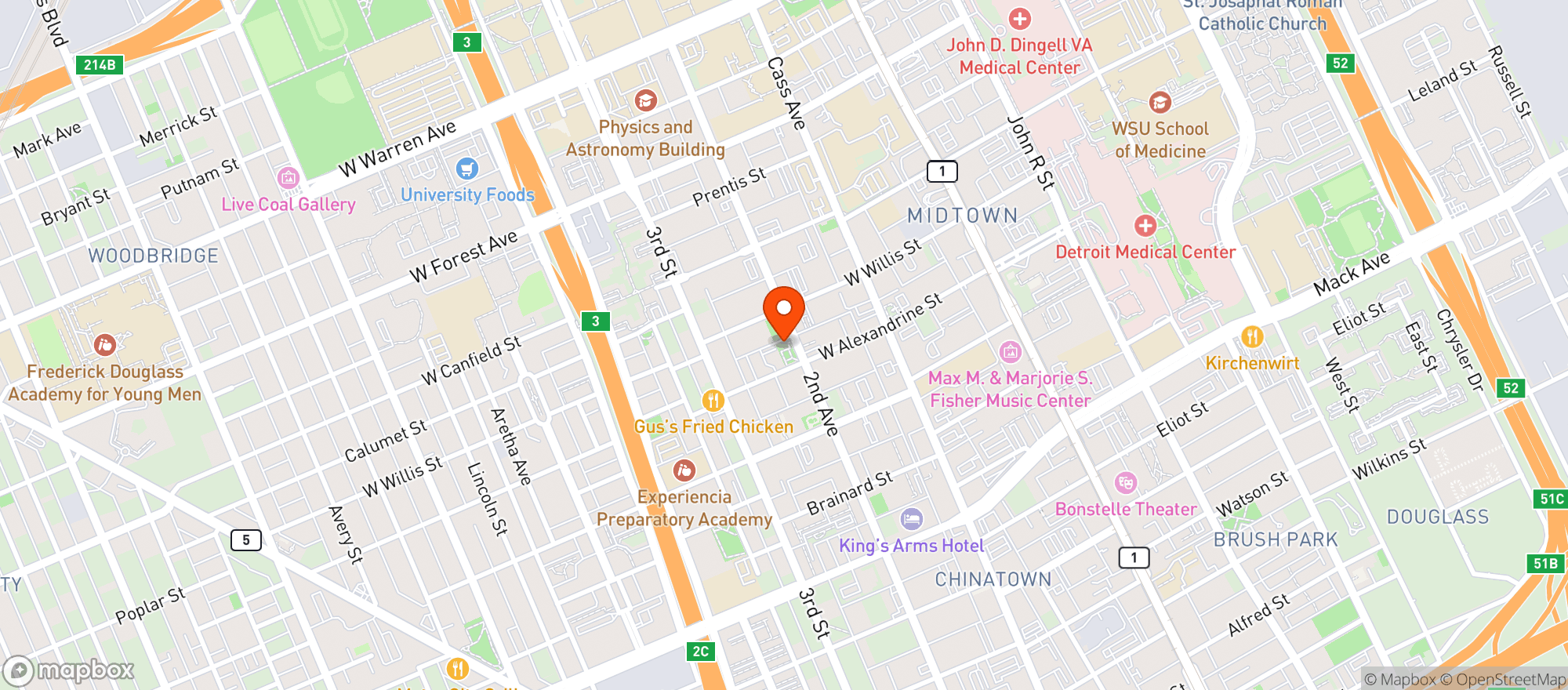 Map showing Season's Market