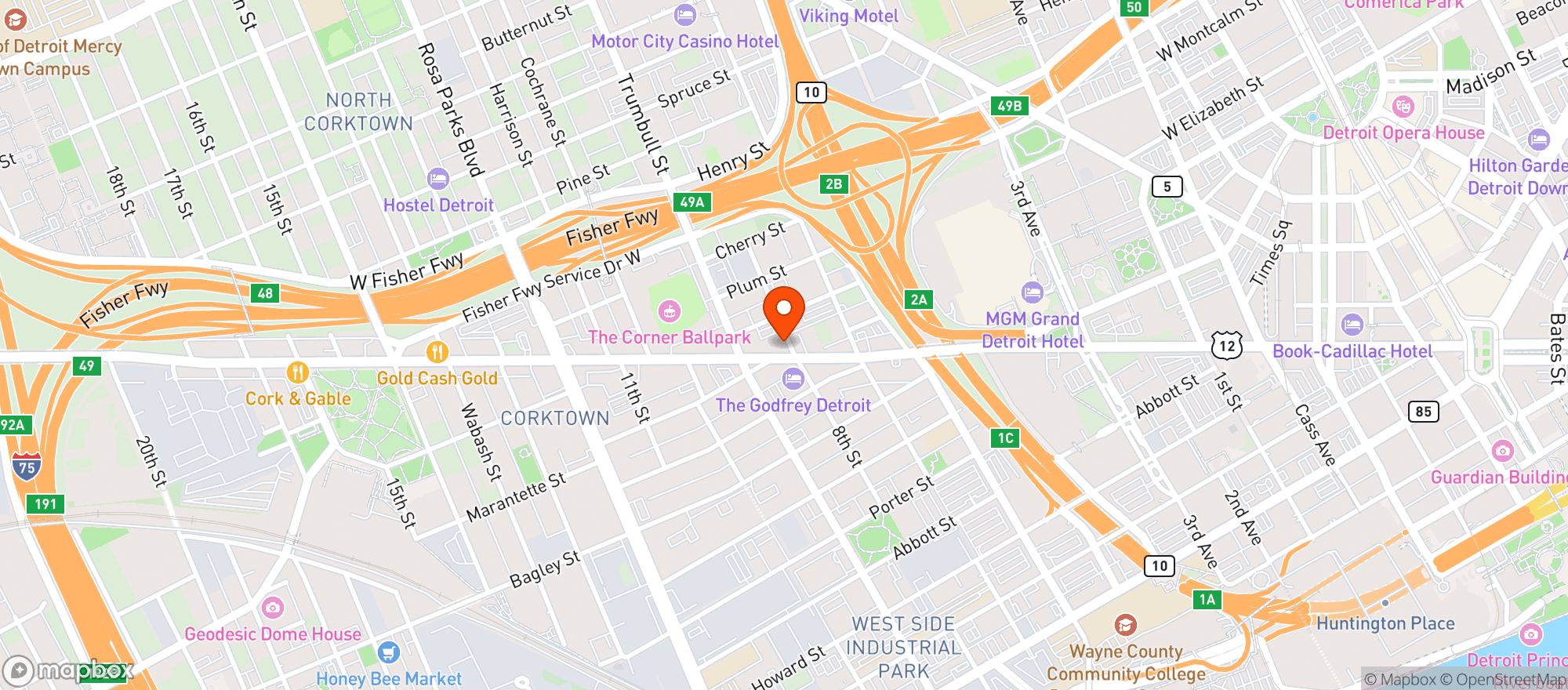 Map showing Ottava Via