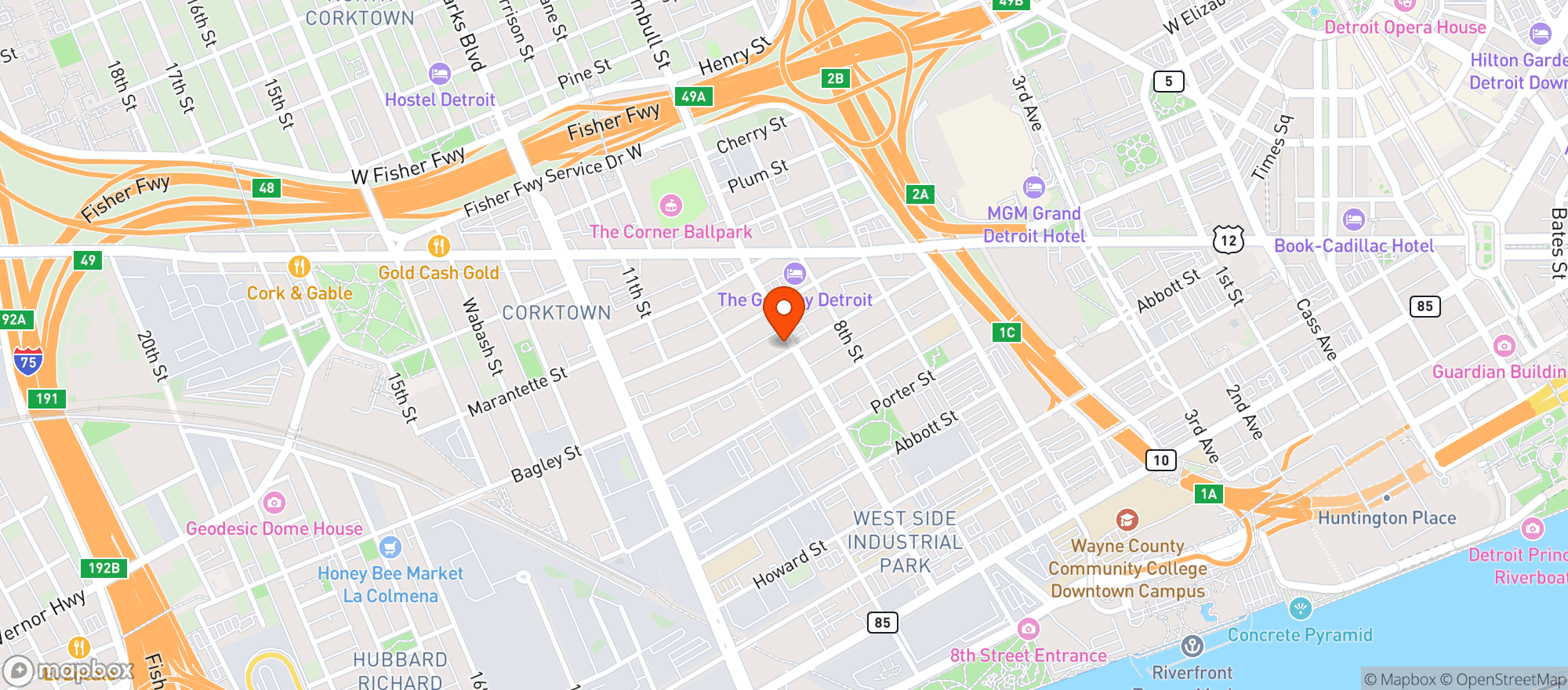 Map showing Mink