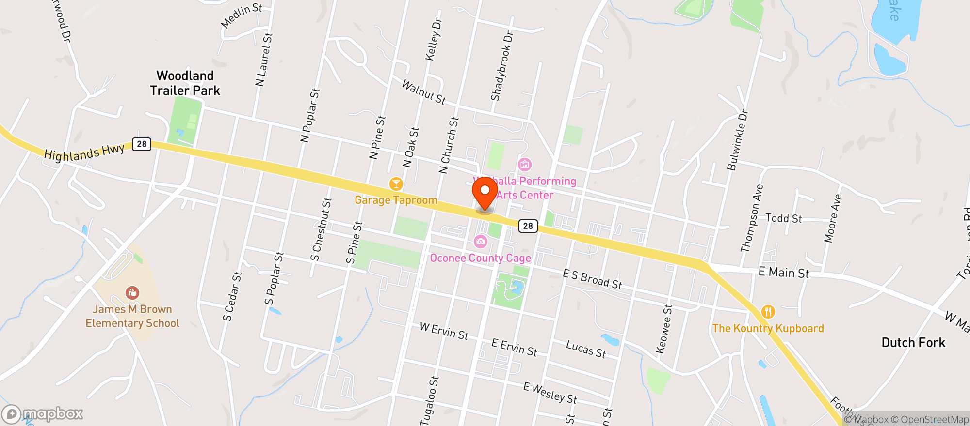 Map showing Carolina Pizza Co