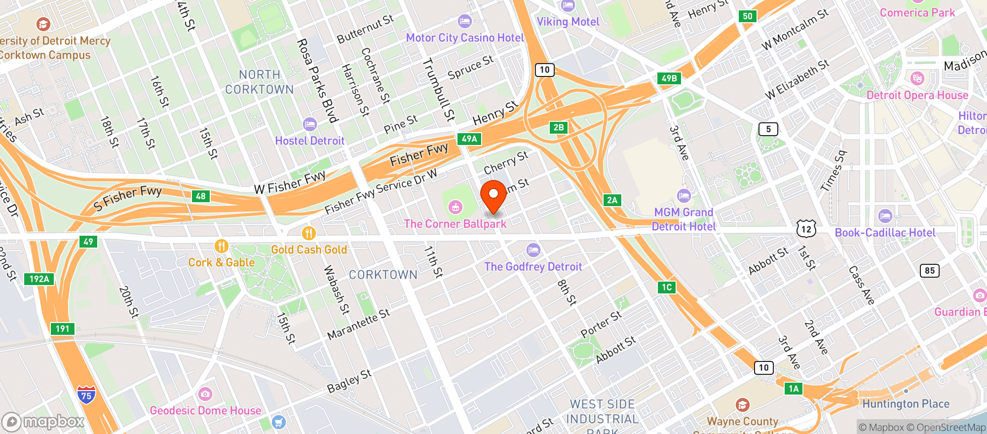 Map showing Ufo Bar