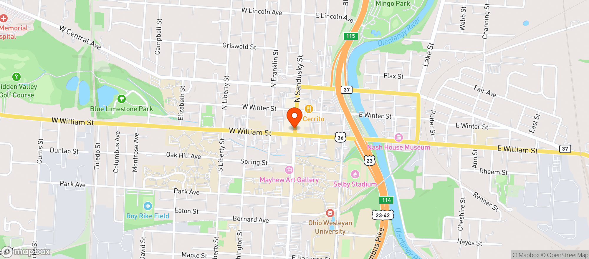 Map showing Son Of Thurman