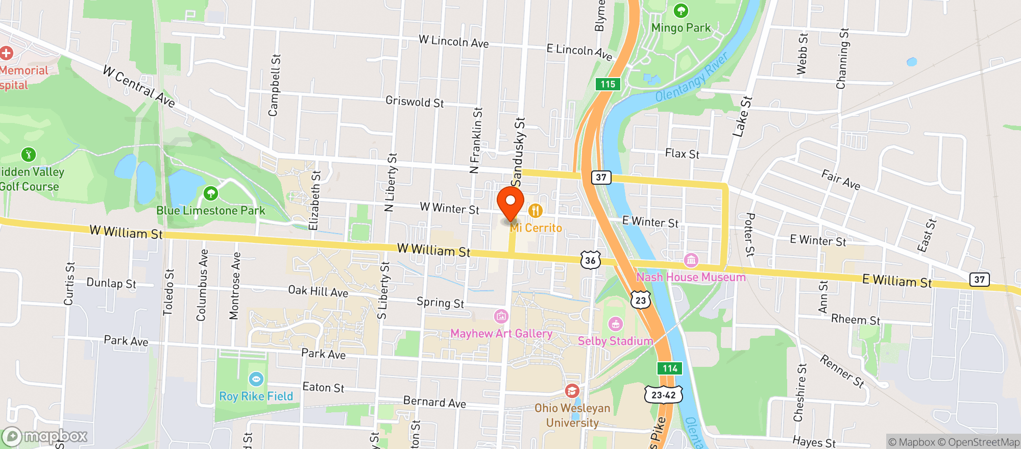 Map showing Clo Wine Gallery & Lounge