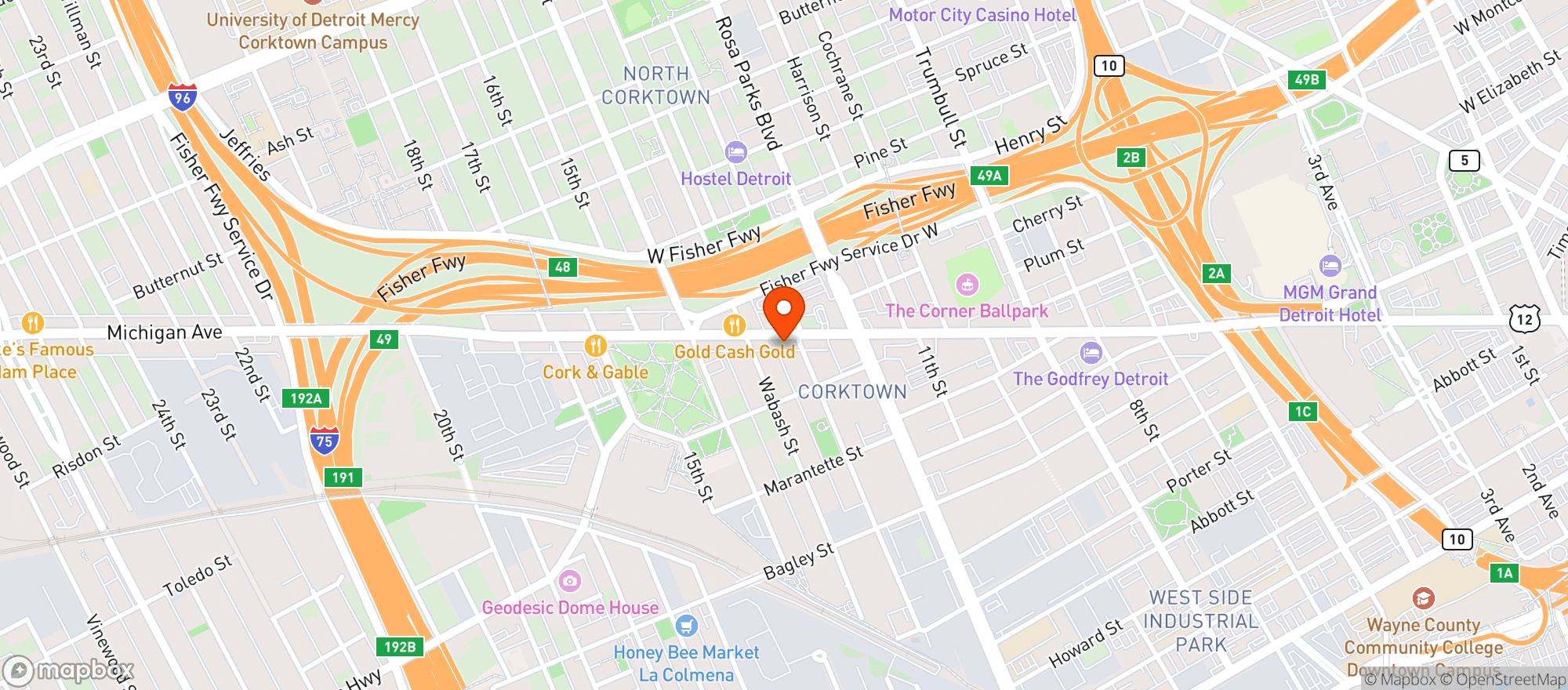 Map showing Summertown Fresh Bar