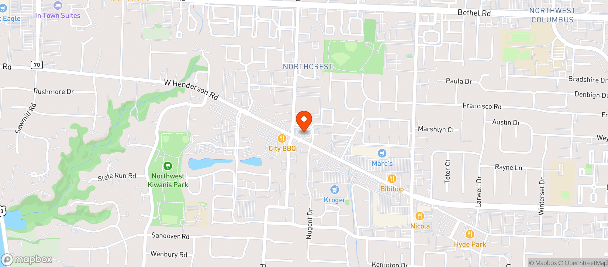 Map showing Ua Pub