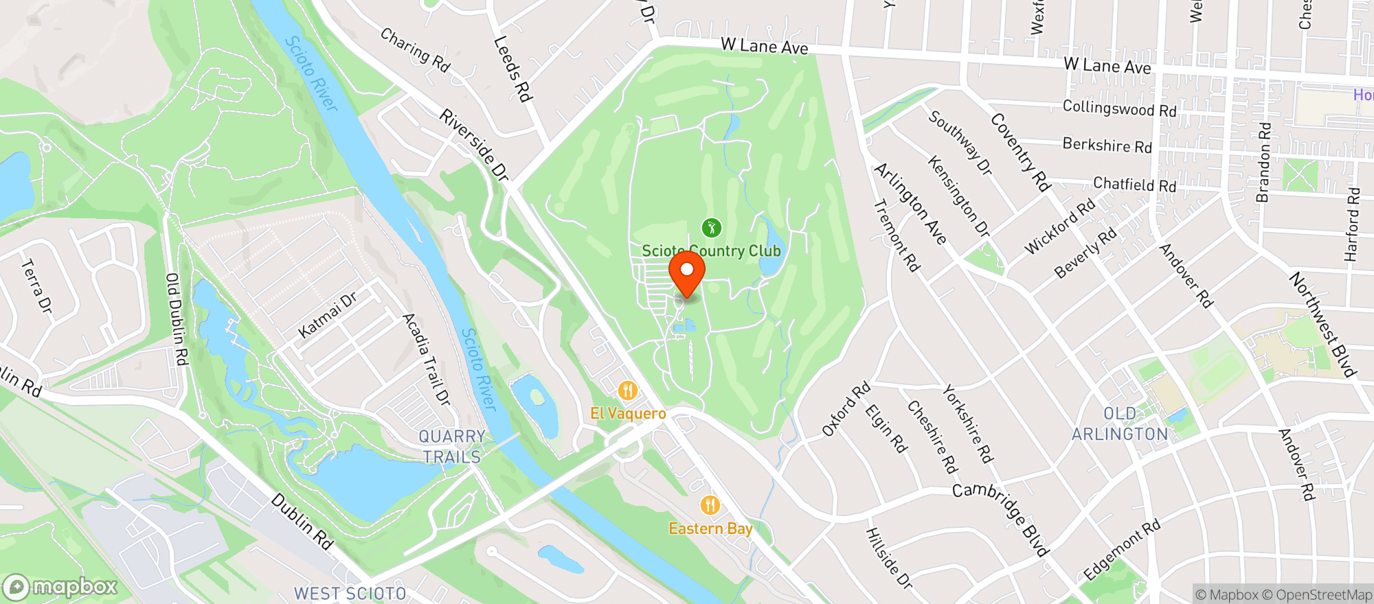 Map showing Scioto Cc Us Senior Open