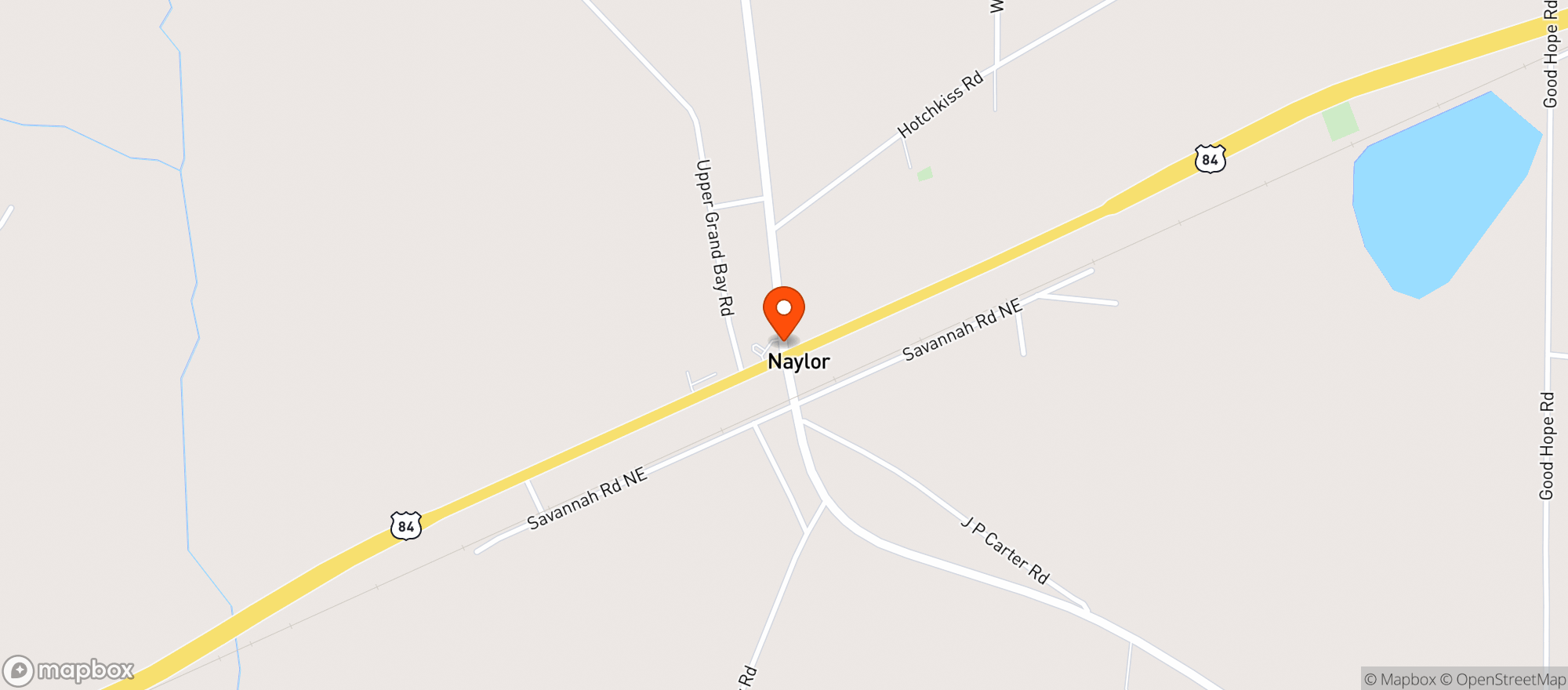 Map showing NAYLORS PANTRY