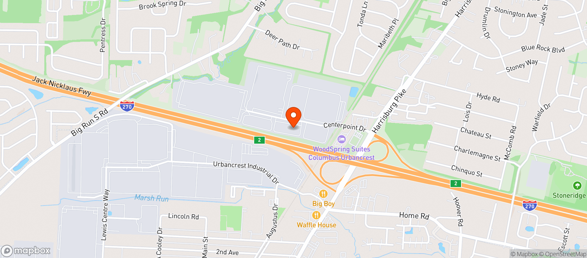 Map showing Sarene Craft Dist Unver #02766