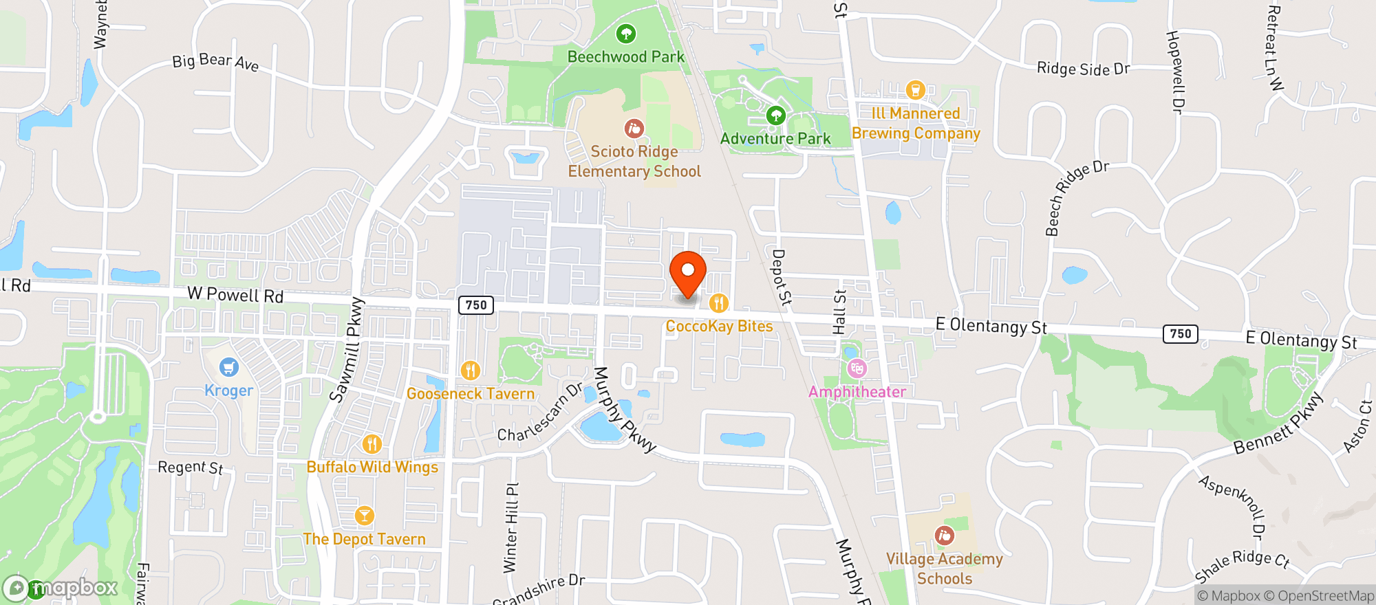 Map showing Koble Grill