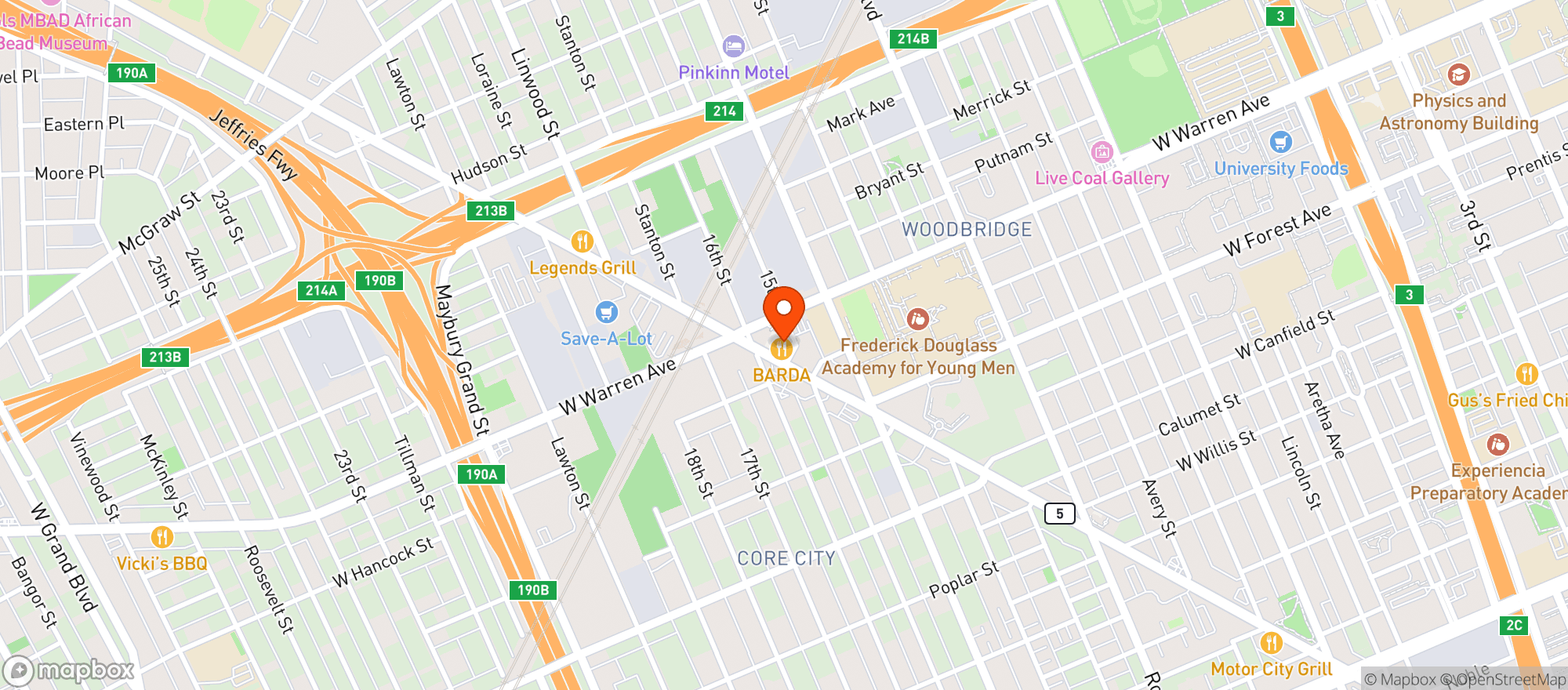 Map showing Barda