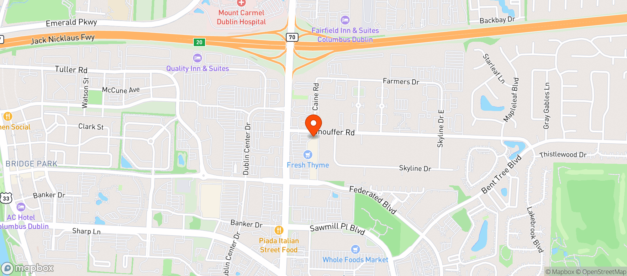 Map showing Mcclellans Pub