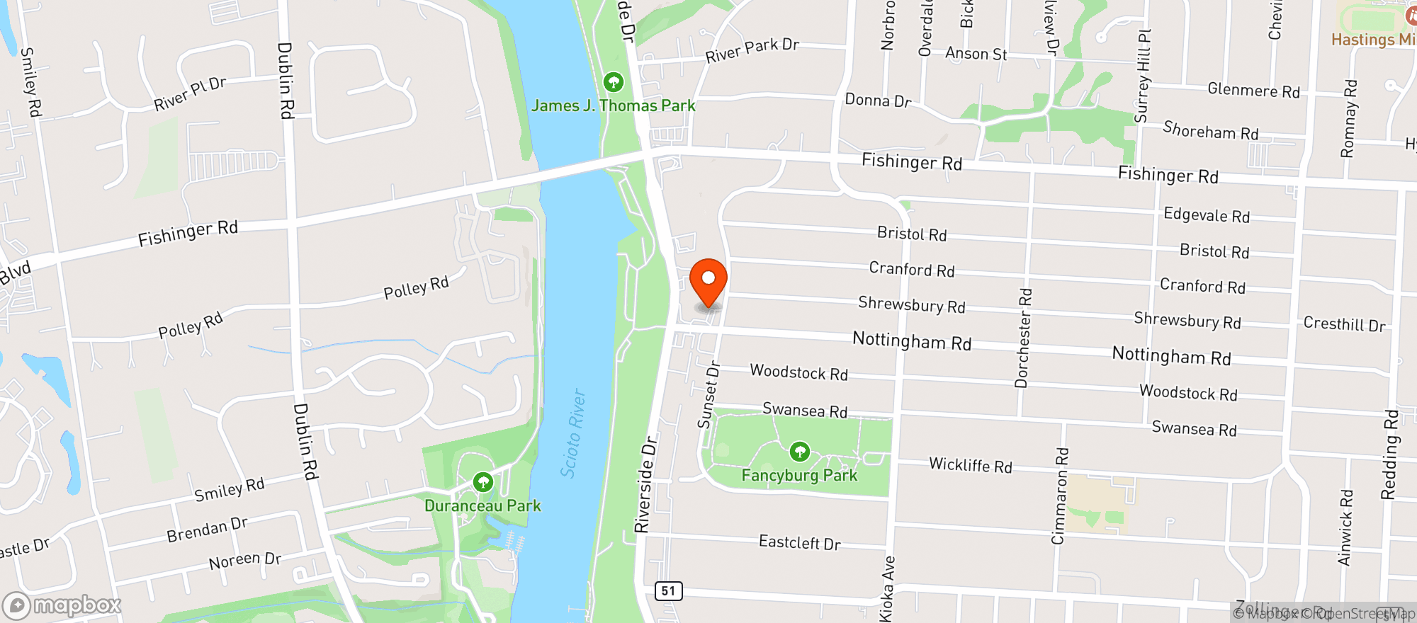 Map showing Gallos Kitchen & Bar