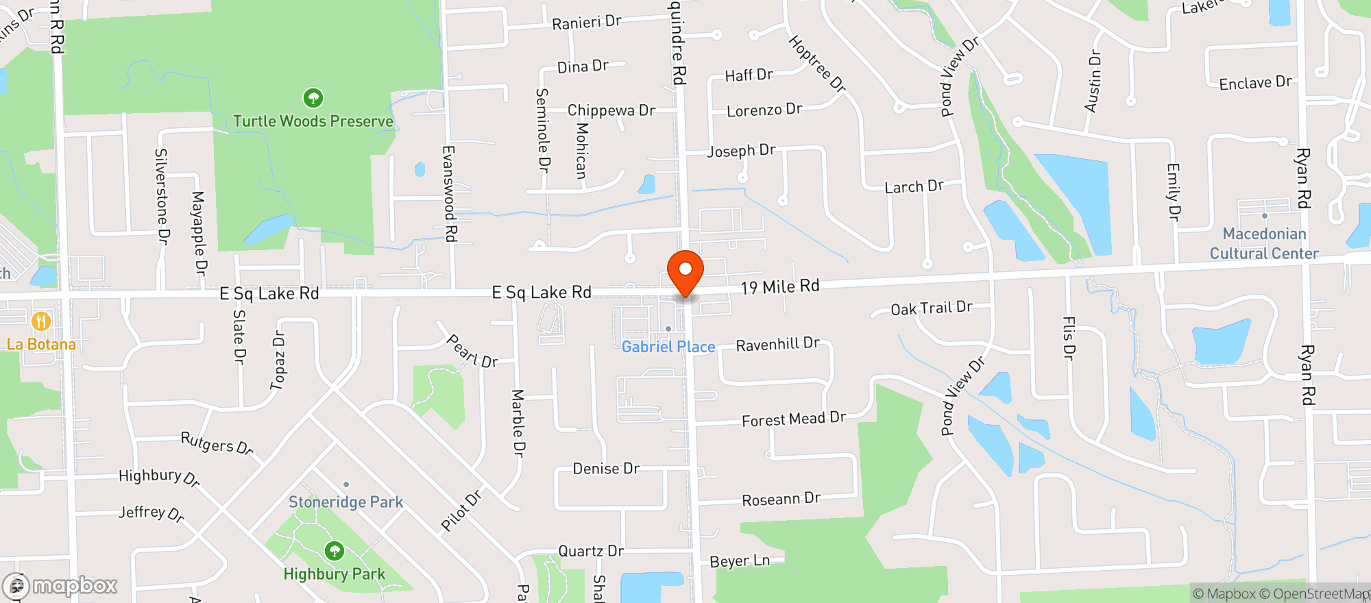 Map showing Manny Liquor