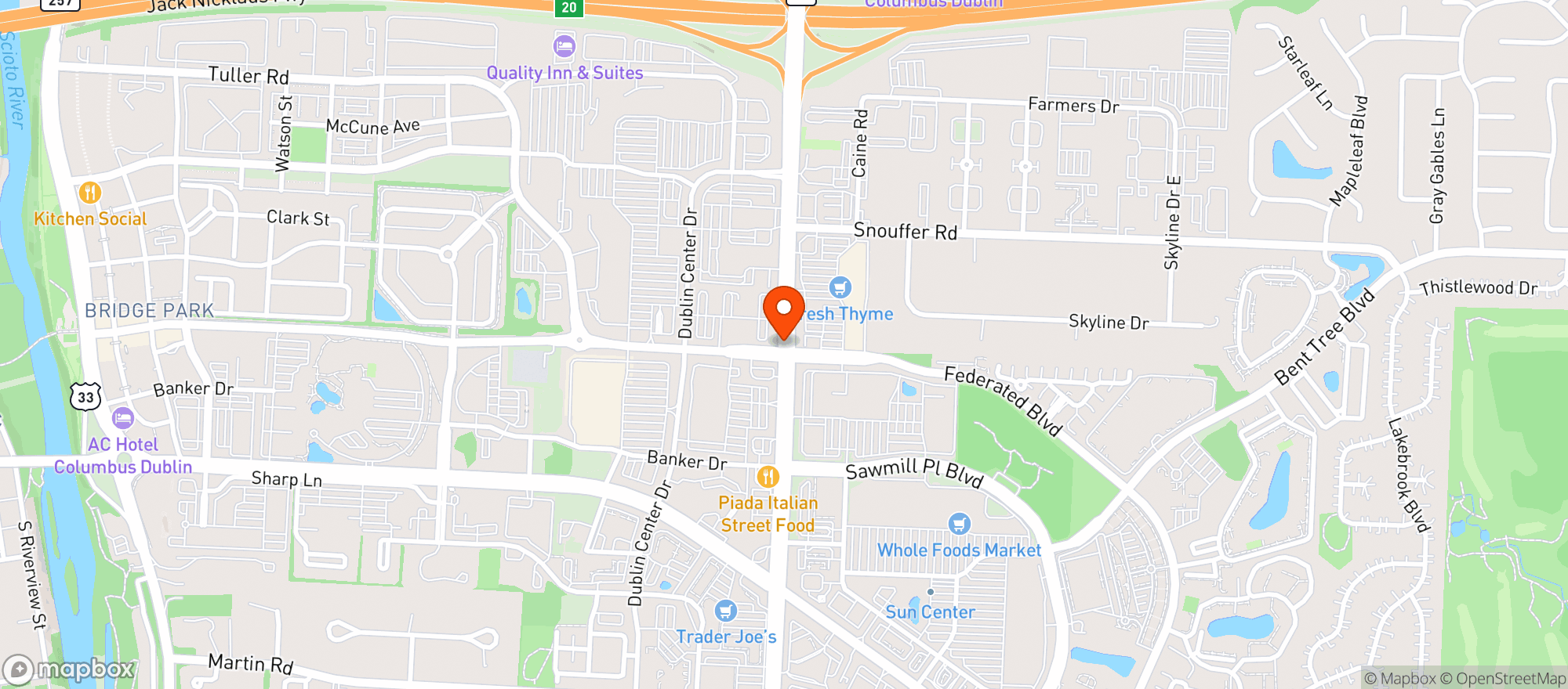 Map showing Chateau Wine & Spirits