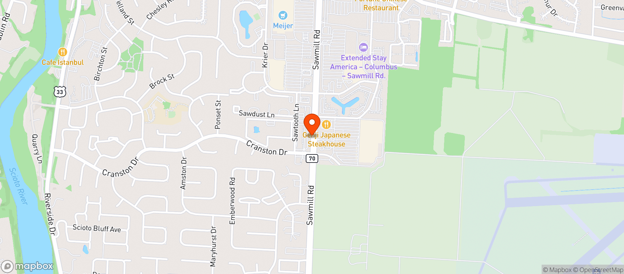 Map showing 3c Food Mart