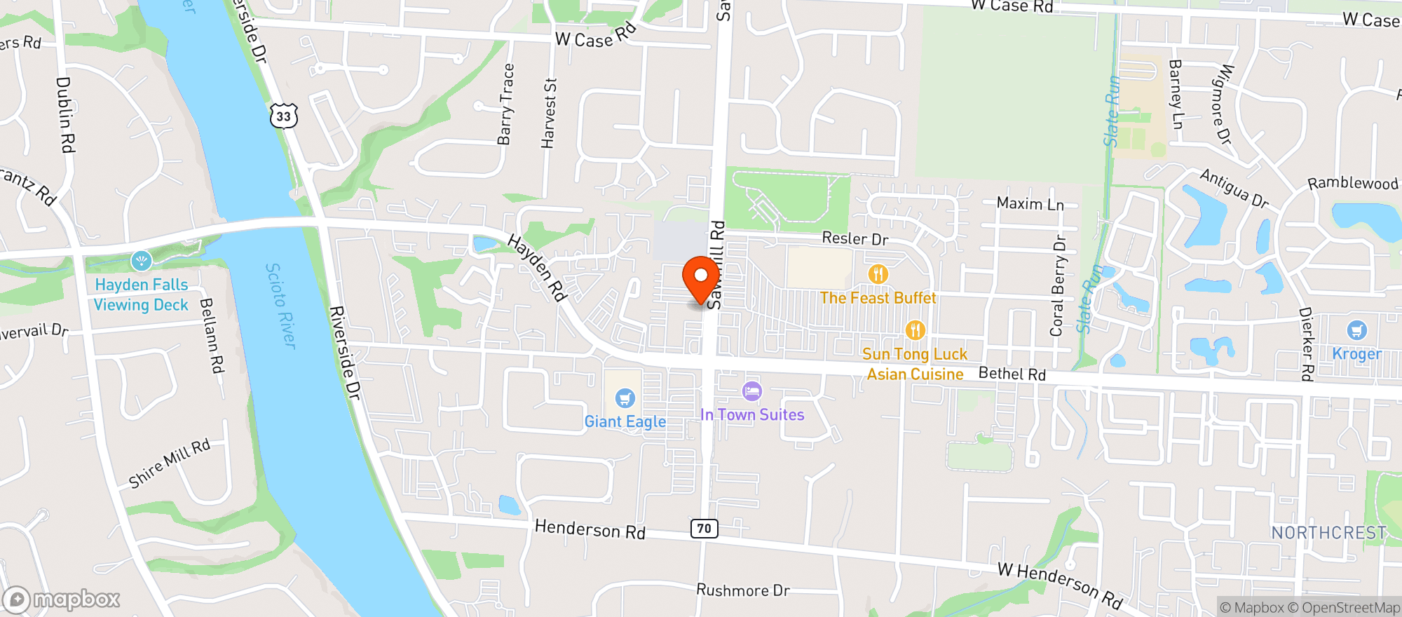 Map showing Taco Loco
