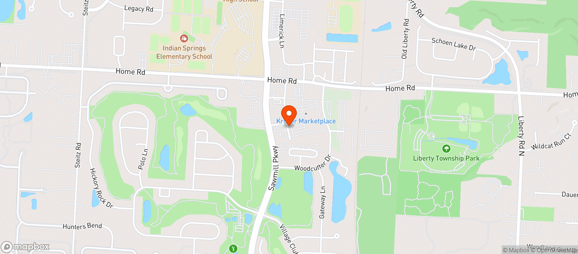 Map showing Columbus (016) - 00570 - Powell Marketplace
