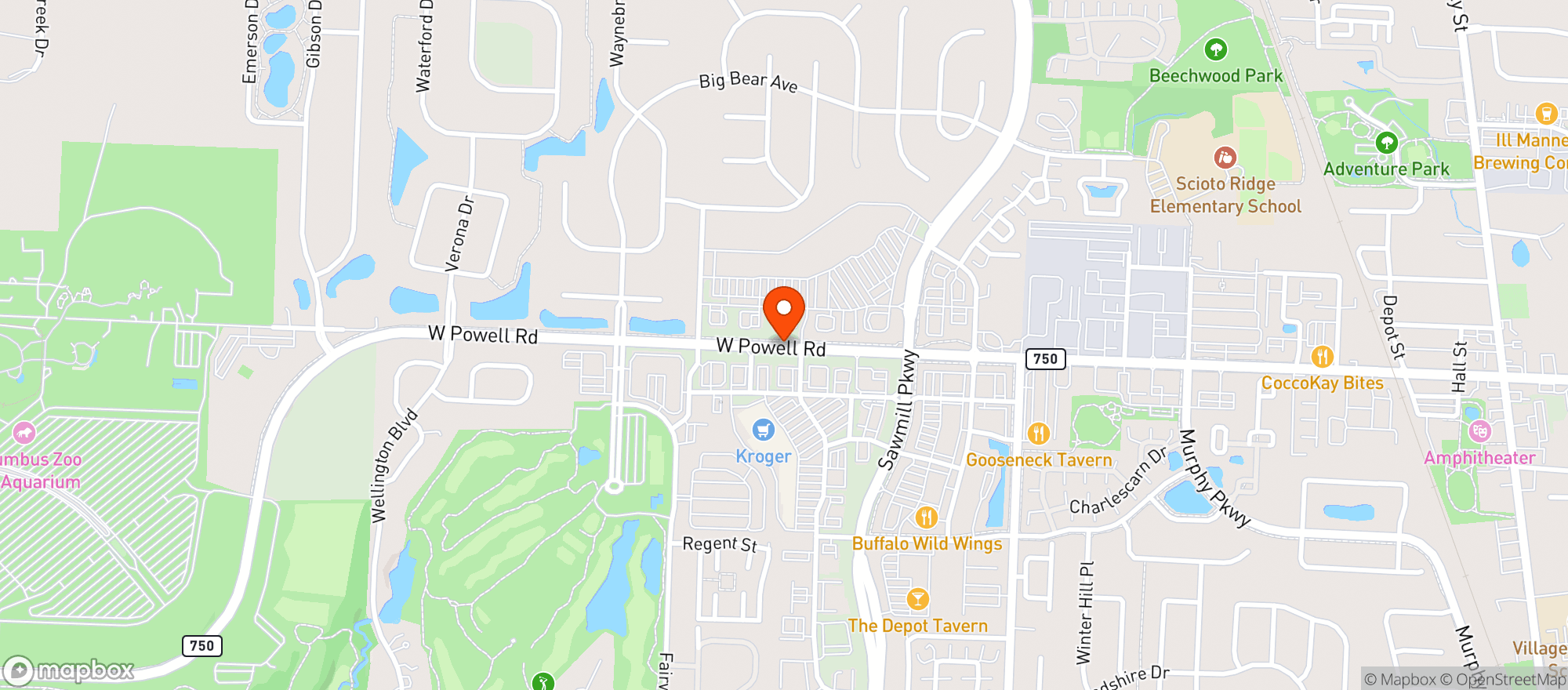 Map showing Giant Eagle