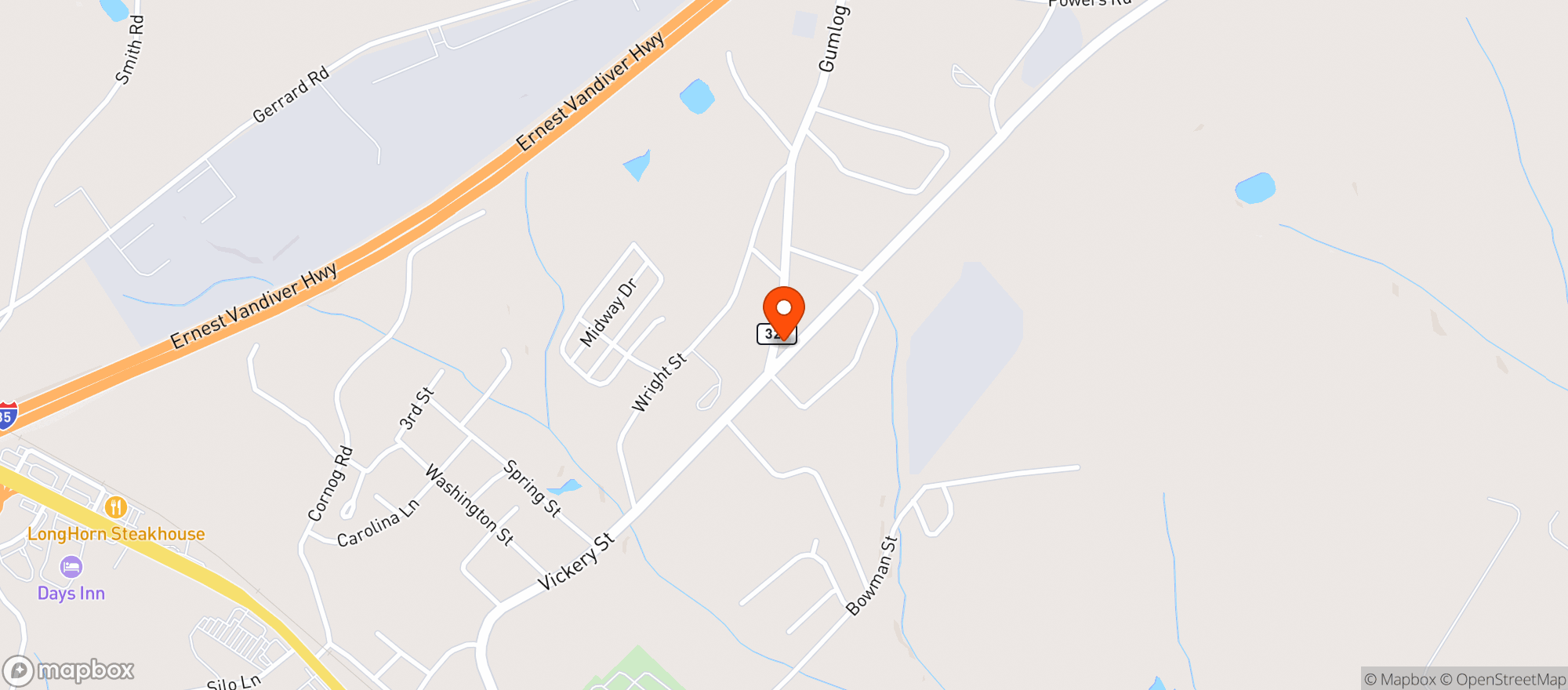 Map showing Neighbors Market
