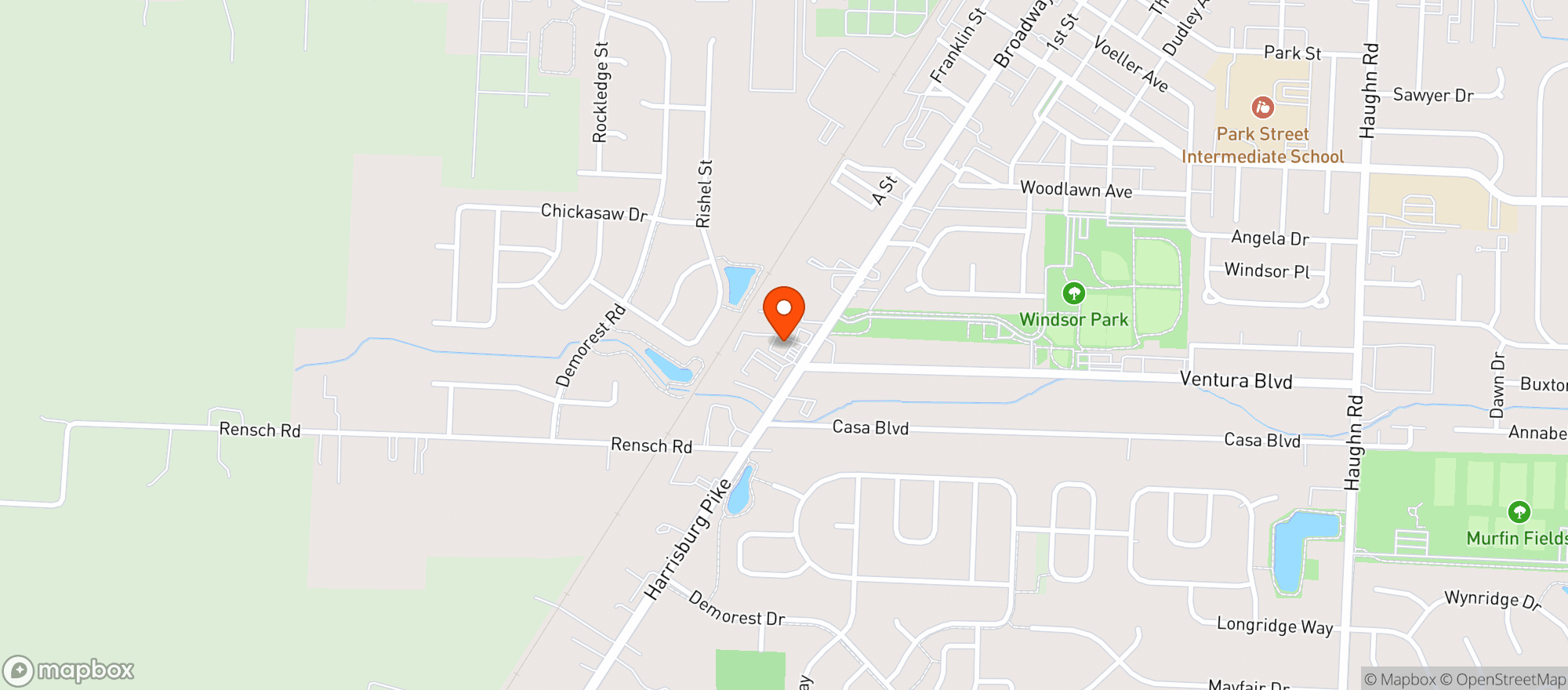 Map showing Grove City Mobil