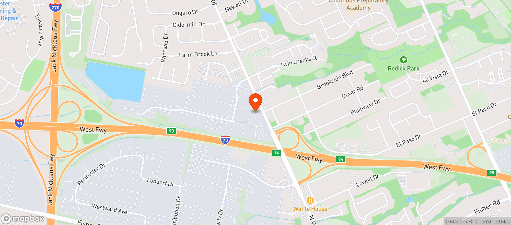Map showing Next Door Tavern
