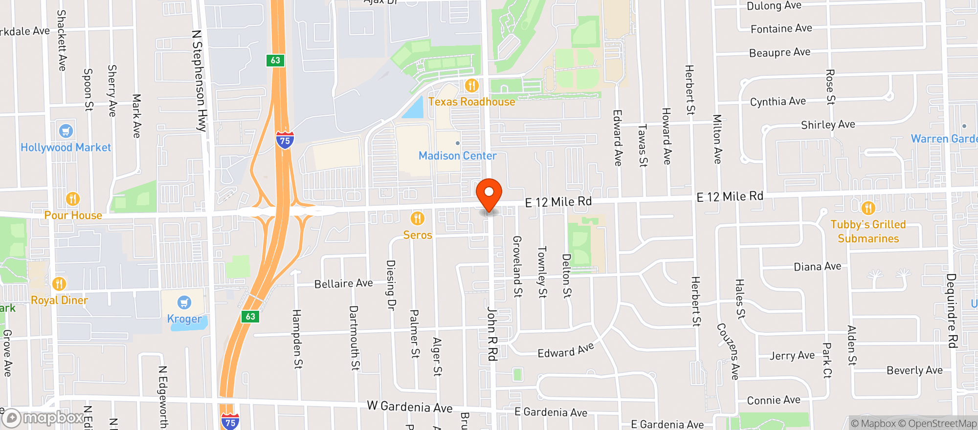 Map showing Madison Petroleum