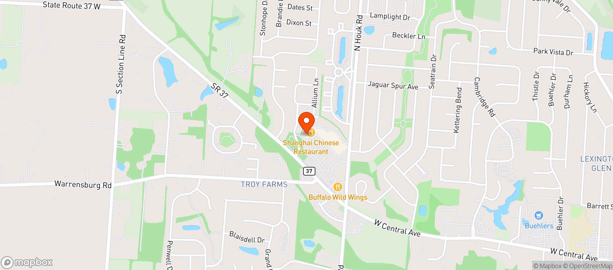 Map showing Jug Grill & Patio