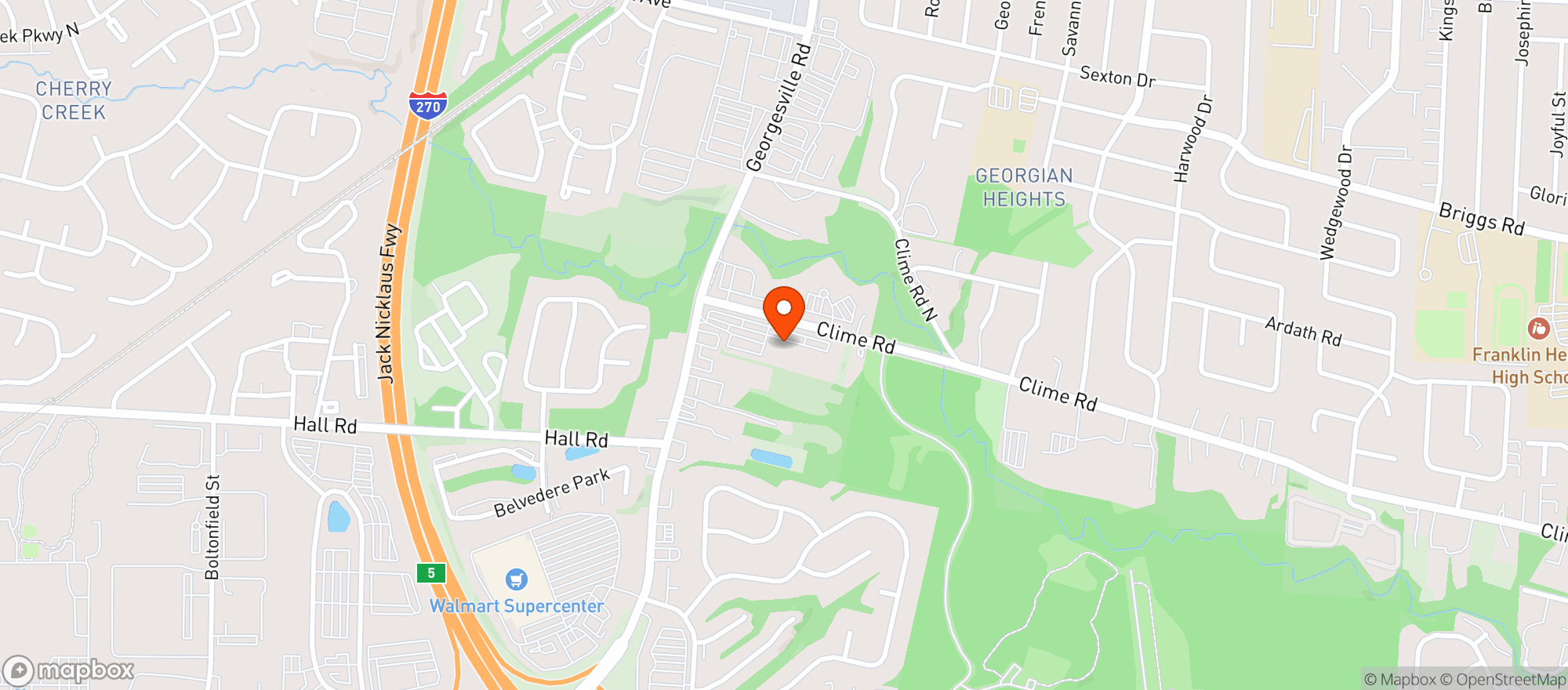 Map showing Home Buys - Clime Rd