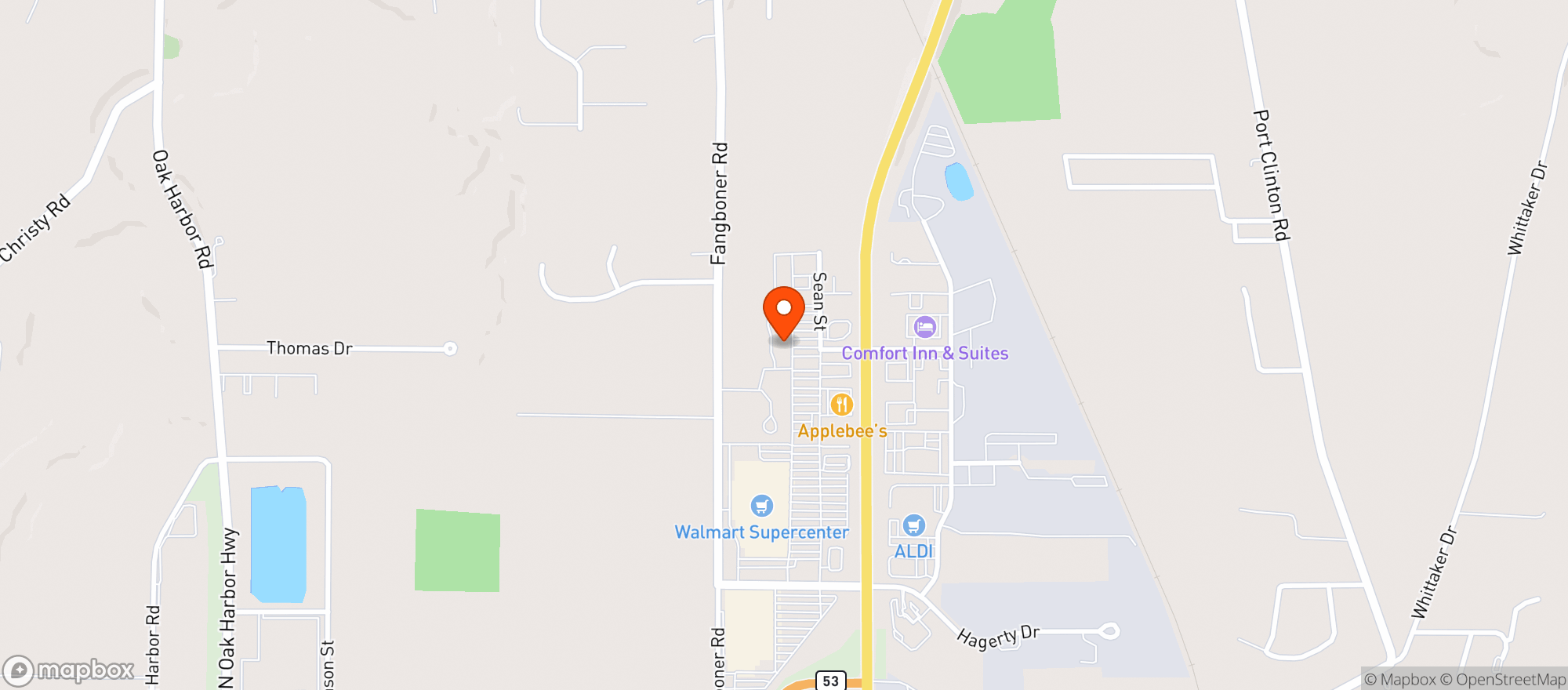 Map showing Gnc