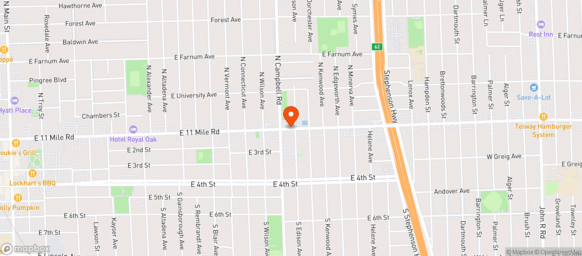 Map showing Royal Liquor