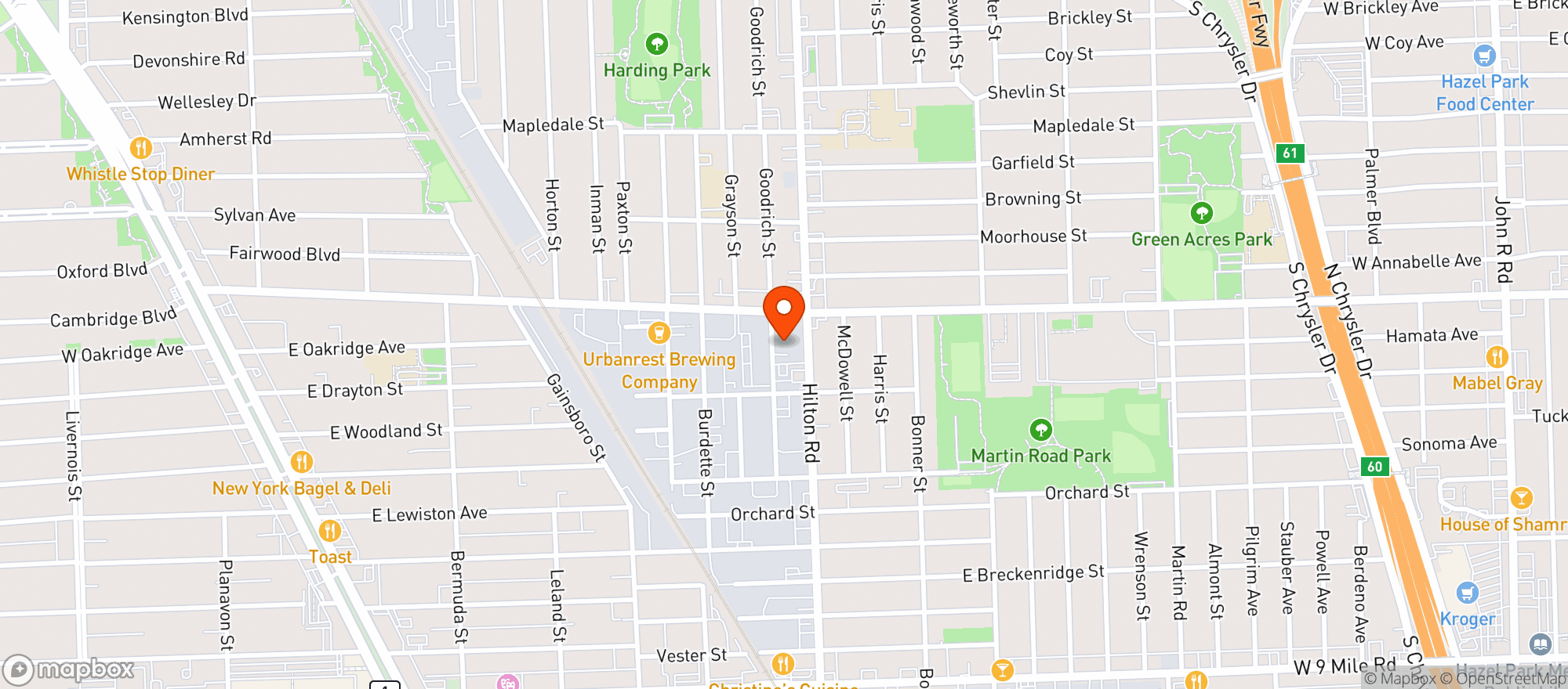 Map showing LIV