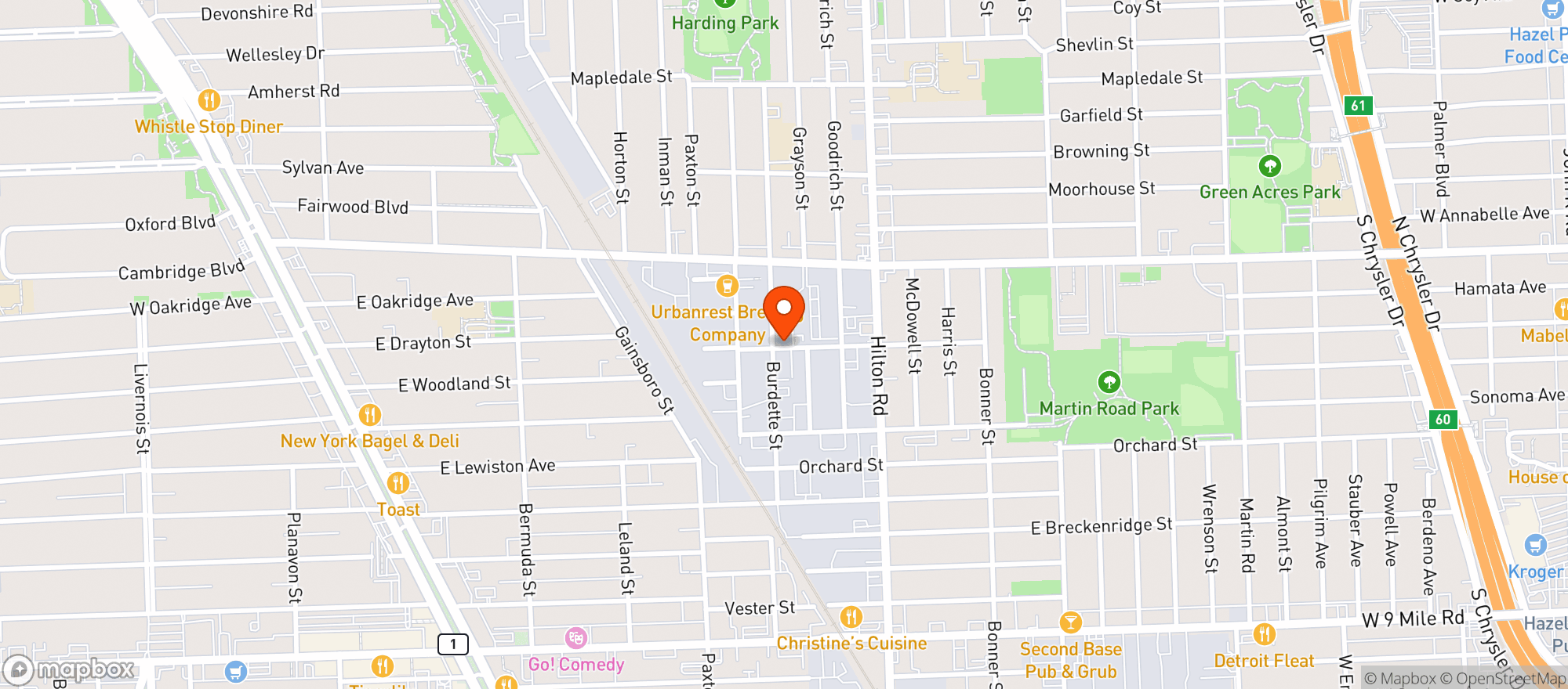 Map showing Nature's Remedy Cannabis Dispensary