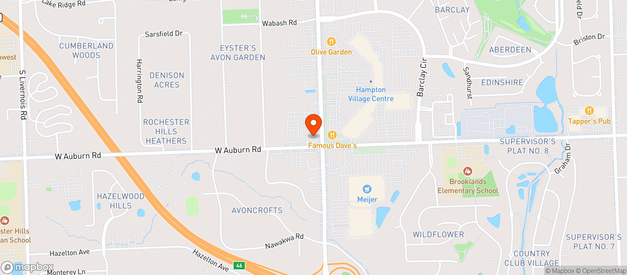 Map showing Red Wagon Wine Shop 2