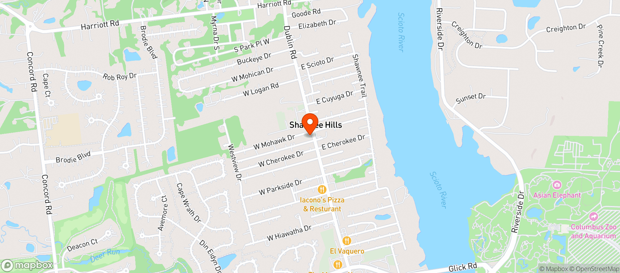 Map showing Village Cafe