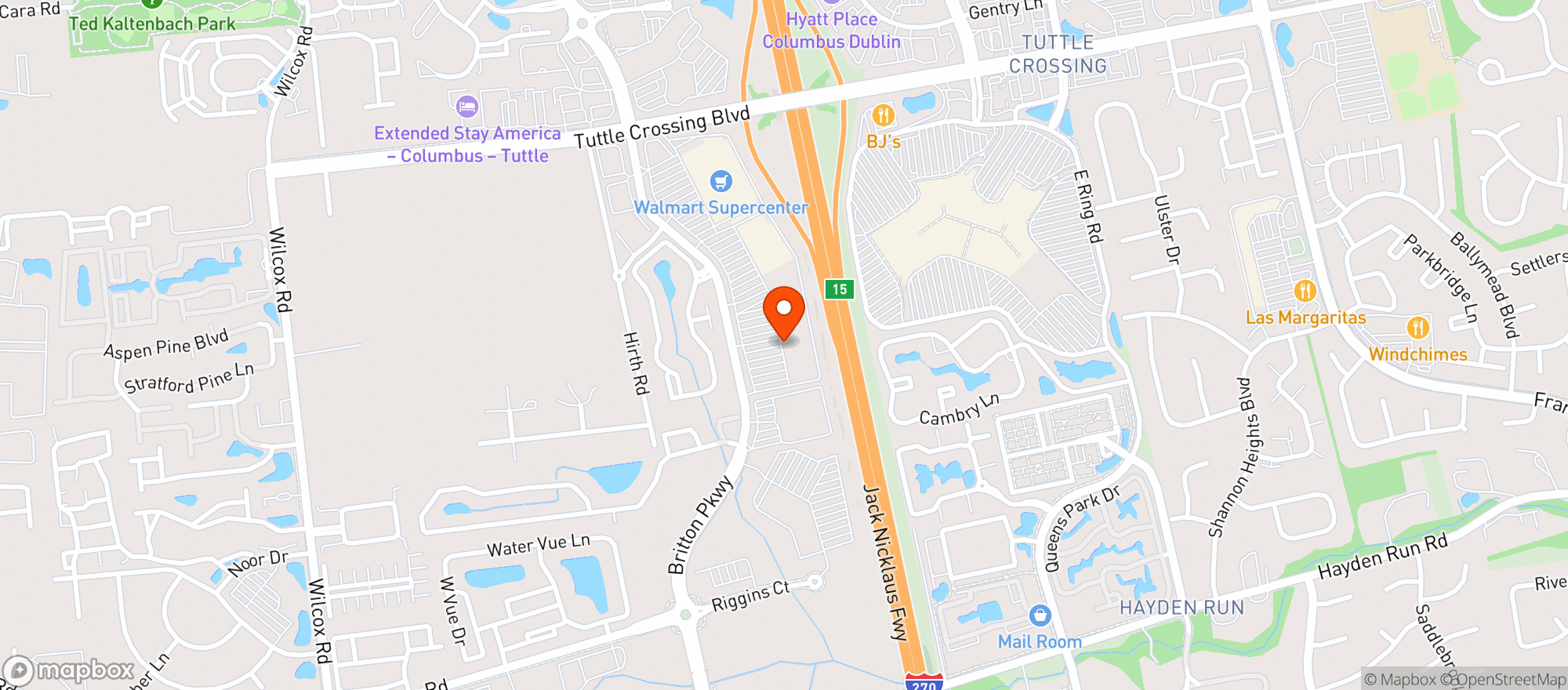Map showing World Market Tuttle