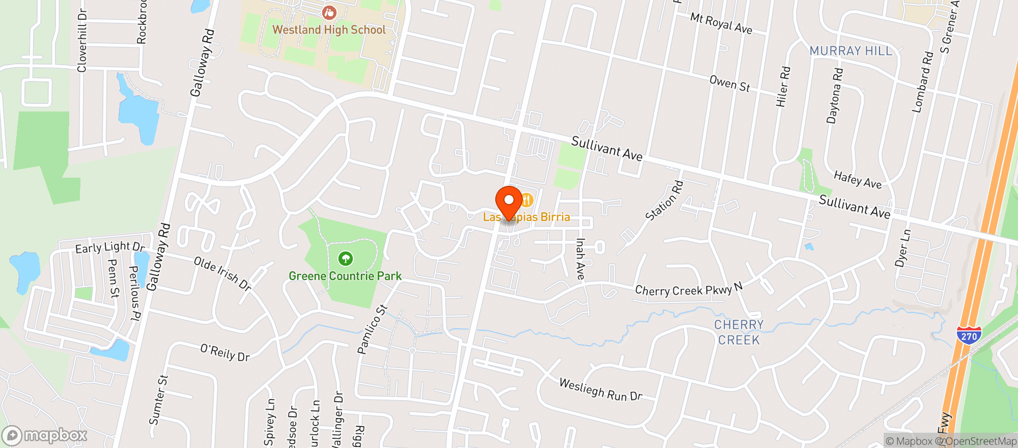Map showing Norton Rd Drive Thru