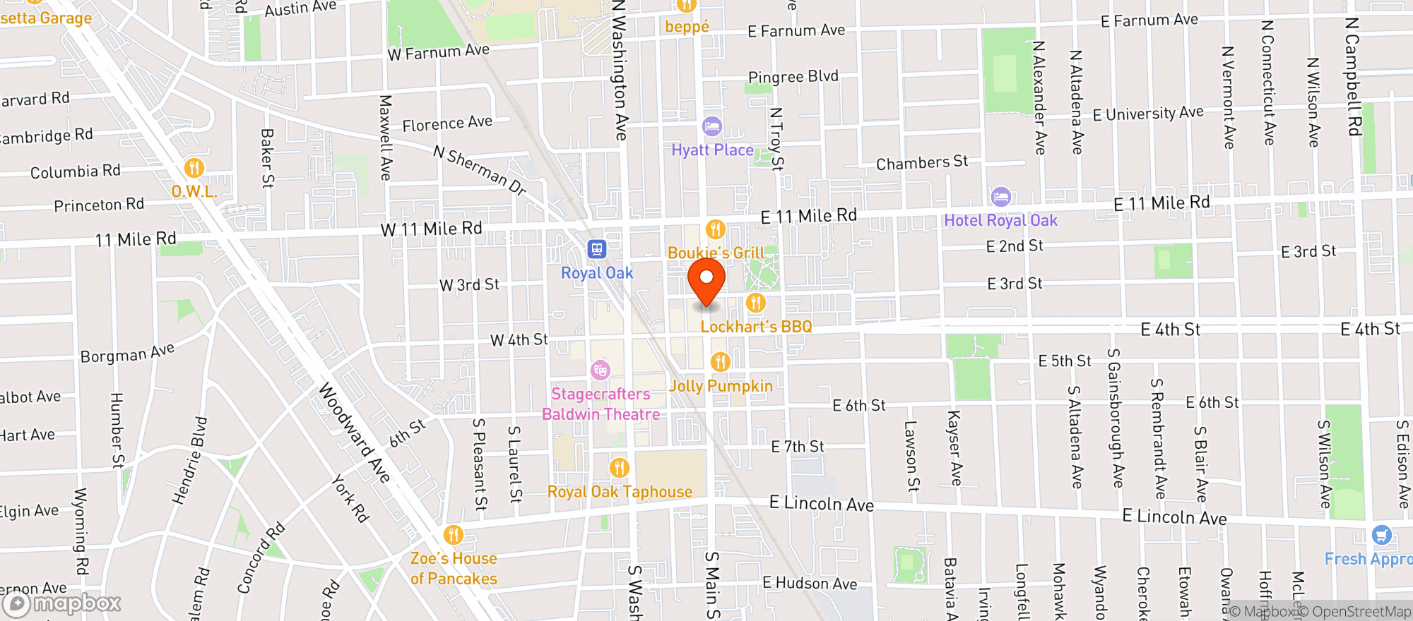 Map showing Condado Tacos