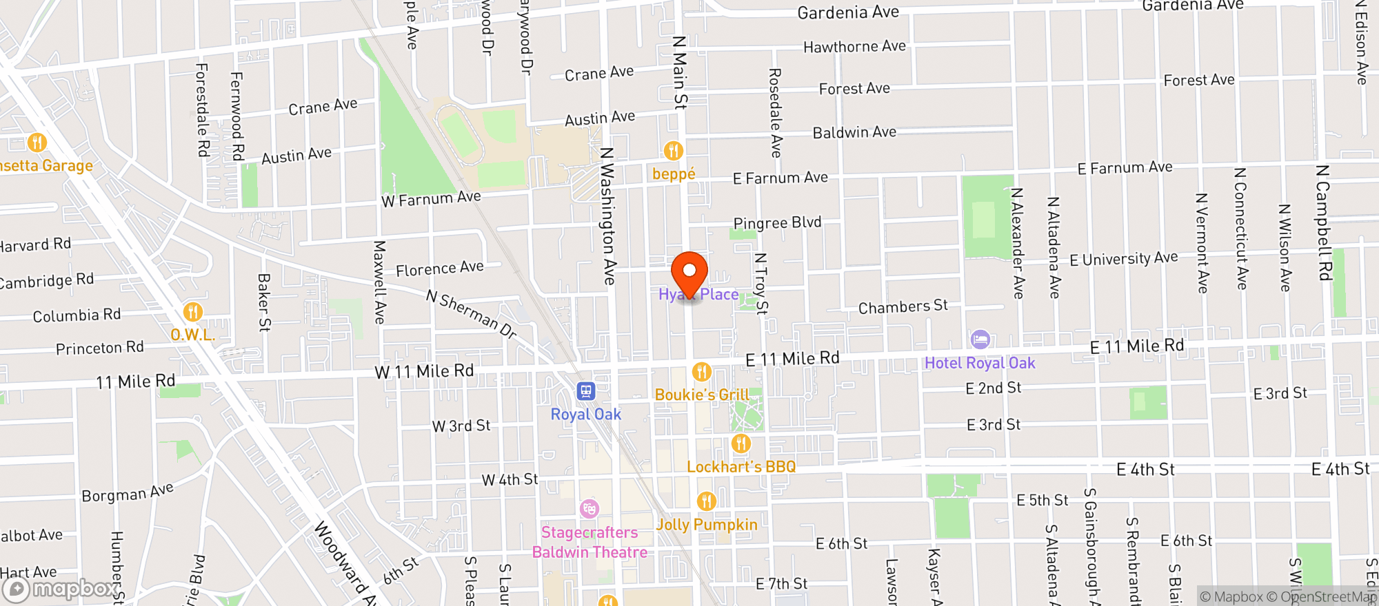 Map showing Cantaritos Mexican Bar & Grill