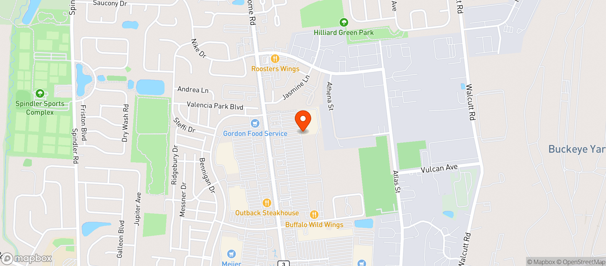 Map showing Gnc