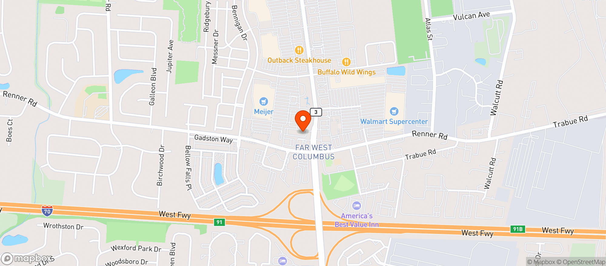 Map showing Vitamin Shoppe - Columbus
