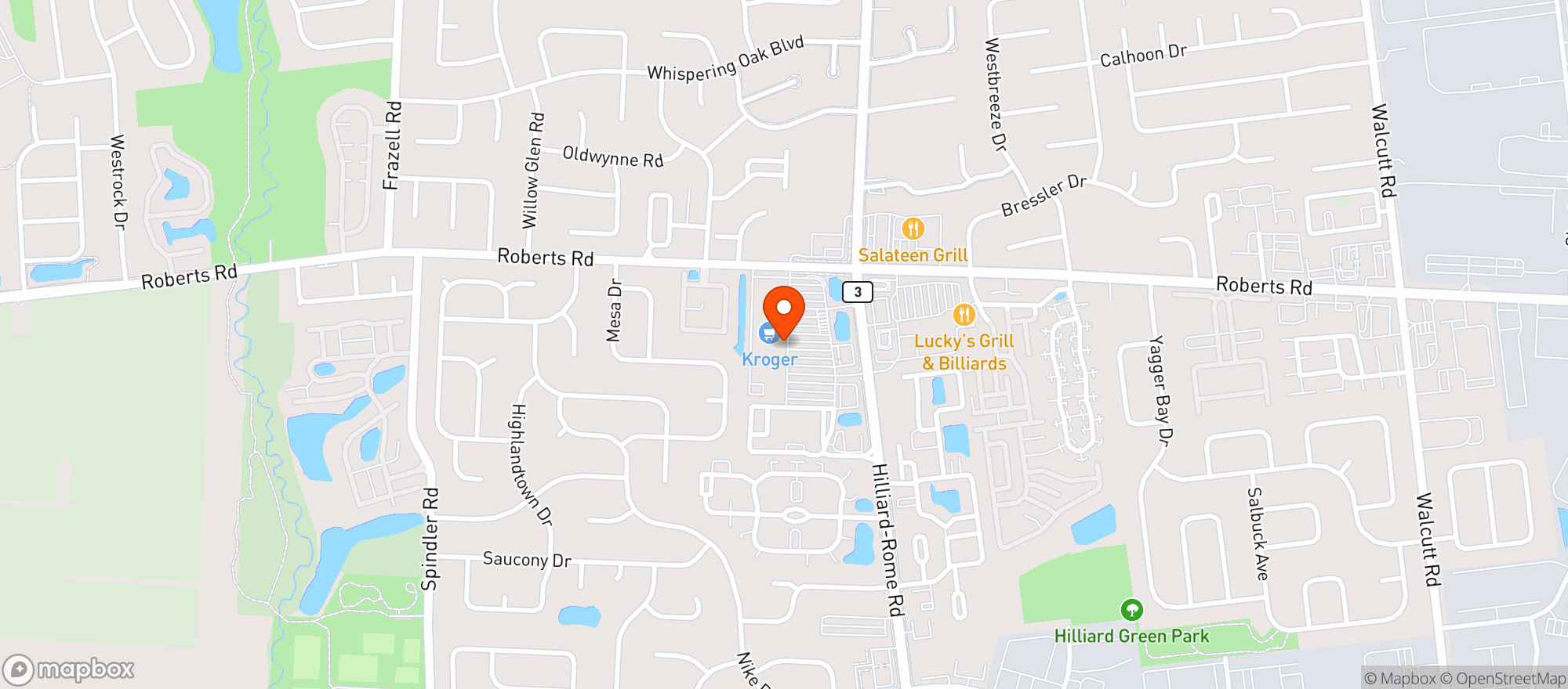 Map showing Columbus (016) - 00867 - Hilliard-Rome