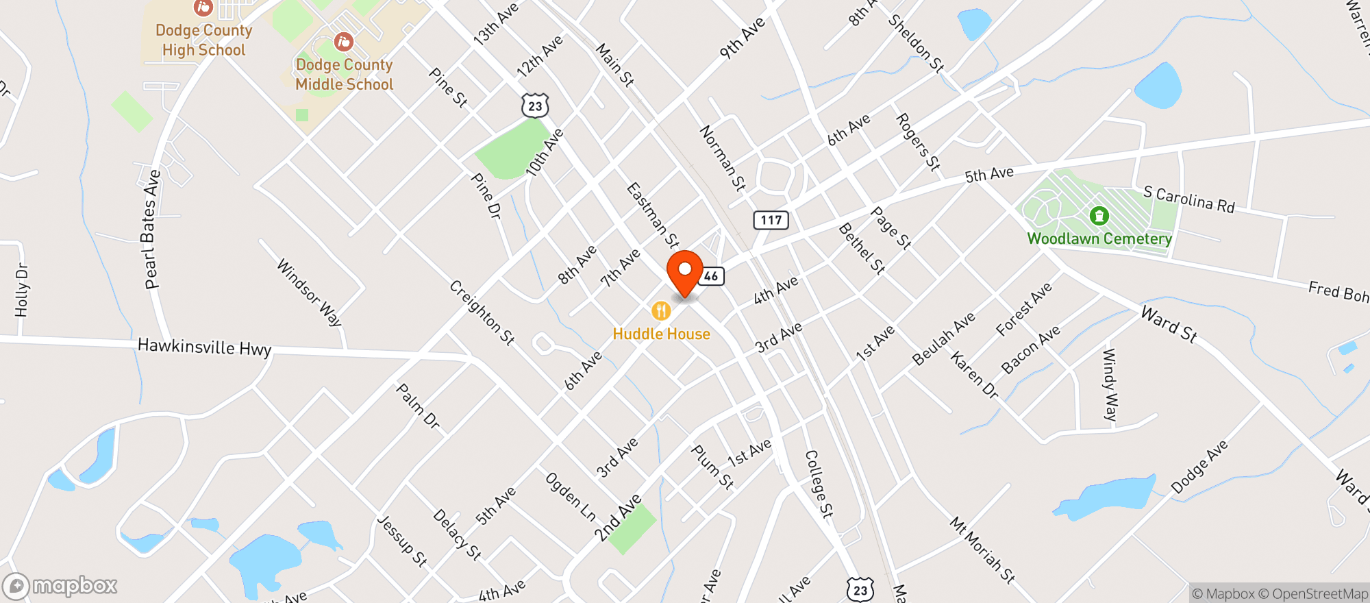 Map showing Mamu Quick Stop