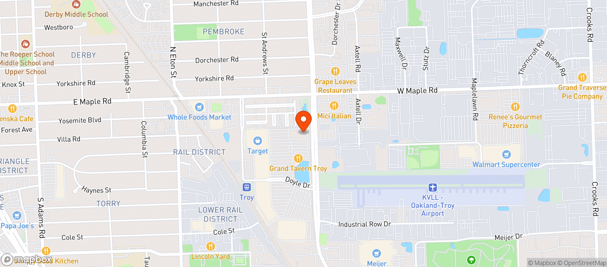 Map showing Gnc - 5017 - Midtown Square