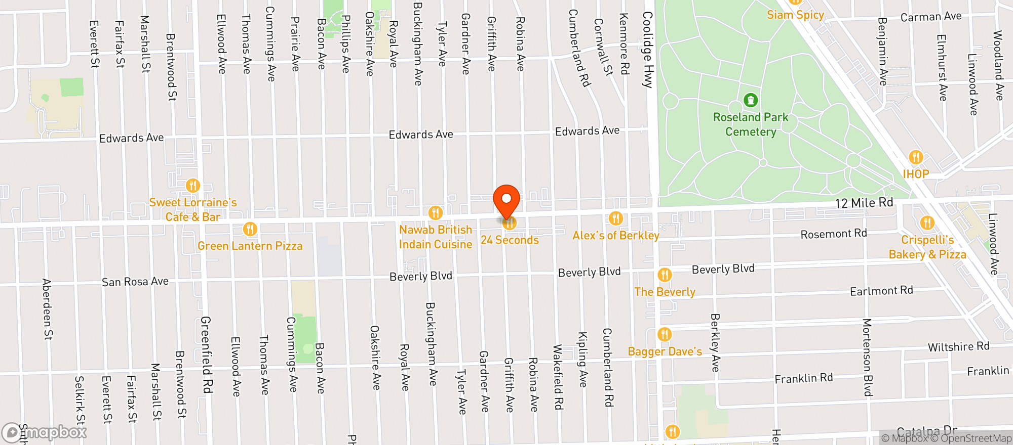 Map showing Slows Bar Bq