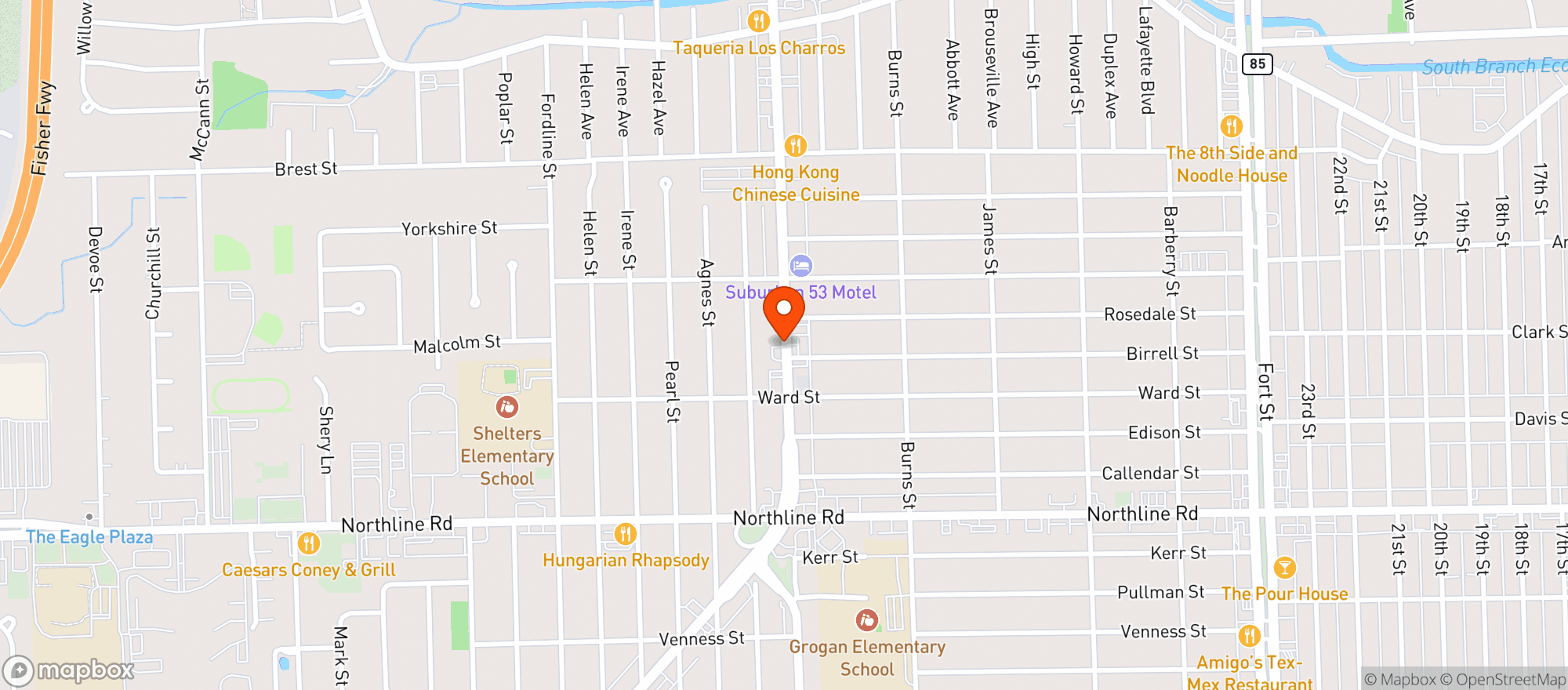 Map showing Beer Cooler