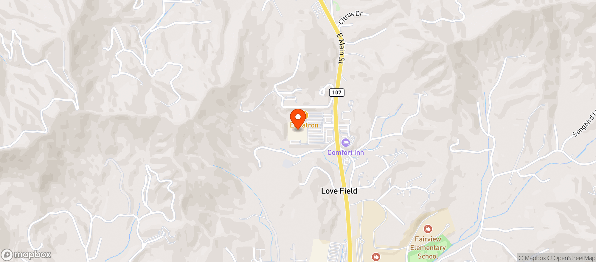 Map showing WALMART SUPERCENTER
