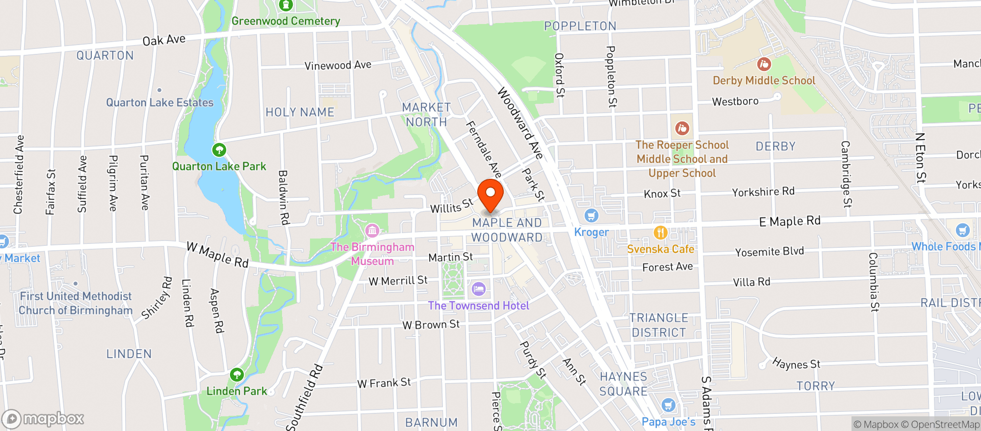 Map showing Bell Bistro