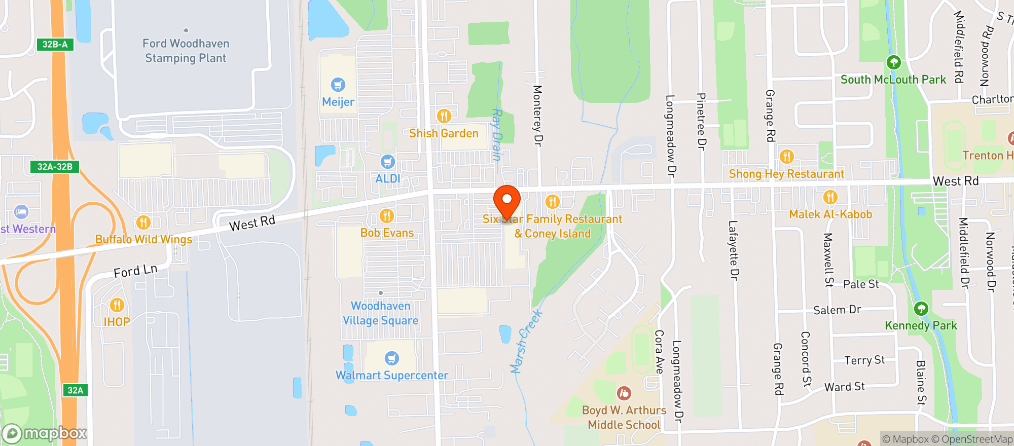 Map showing Gnc - 5881 - Woodhaven Commons