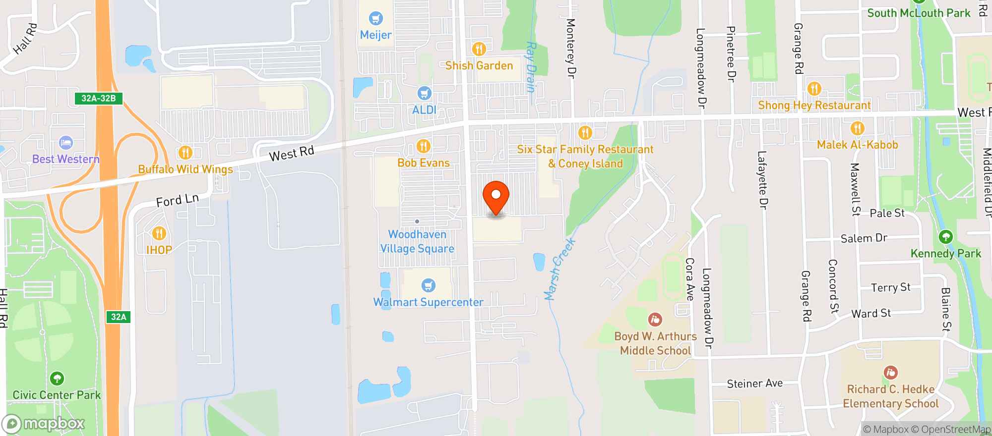 Map showing TARGET STORE